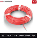ONE+WIRE INDIA 1.5 sq mm wire Red