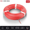 ONE+WIRE INDIA 2.5 sq mm wire Red